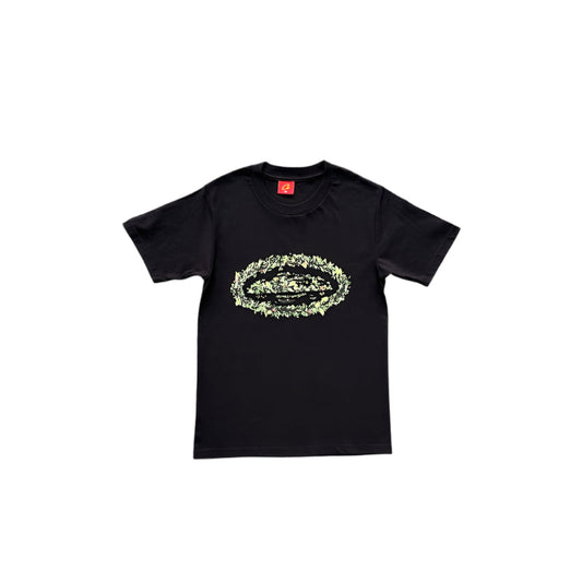 T-shirt rond Corteiz Grass noir