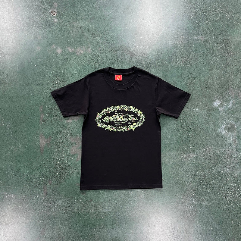 T-shirt rond Corteiz Grass noir