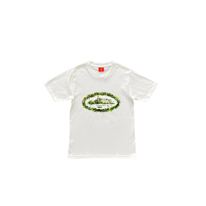 T-shirt rond blanc Corteiz Grass