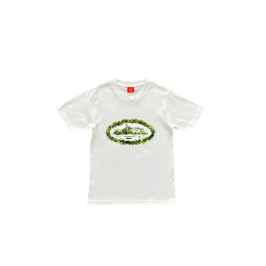 T-shirt rond blanc Corteiz Grass