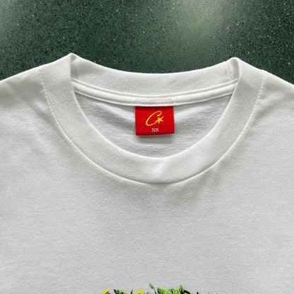 T-shirt rond blanc Corteiz Grass