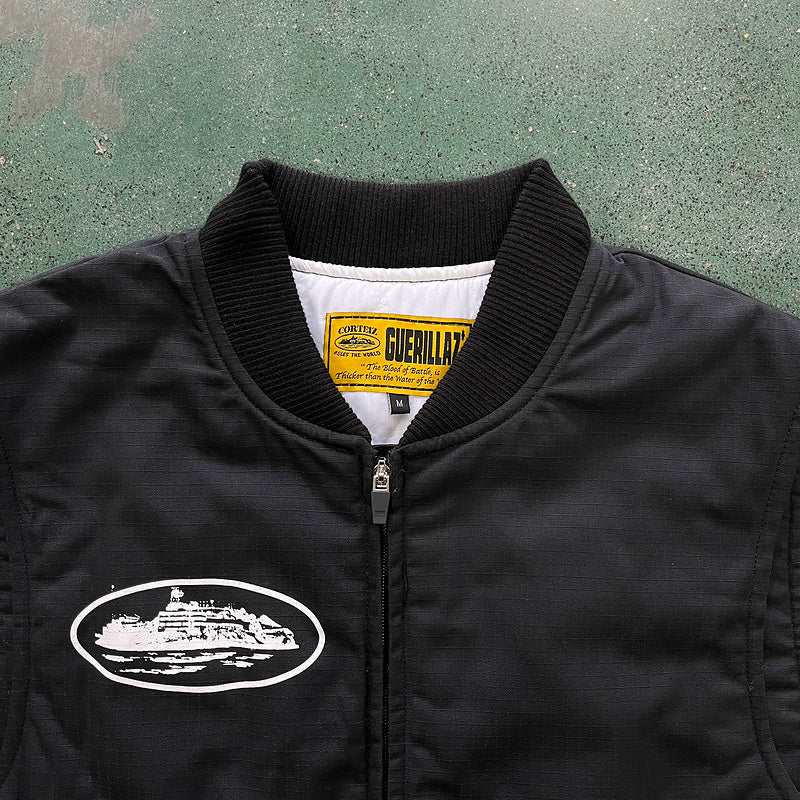 Gilet matelassé noir CORTEIZ GUERILLAZ