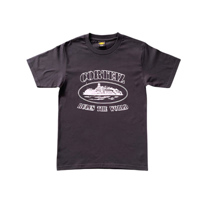 T-shirt CORTEIZ OG ALCATRAZ noir et blanc