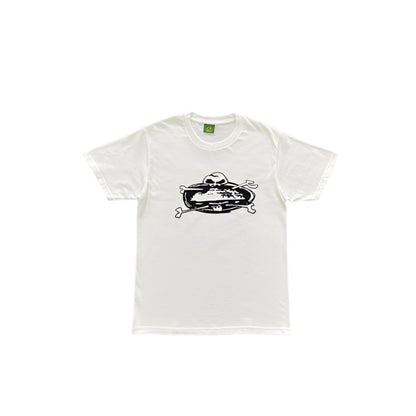 T-SHIRT CORTEIZ SKULL BLANC