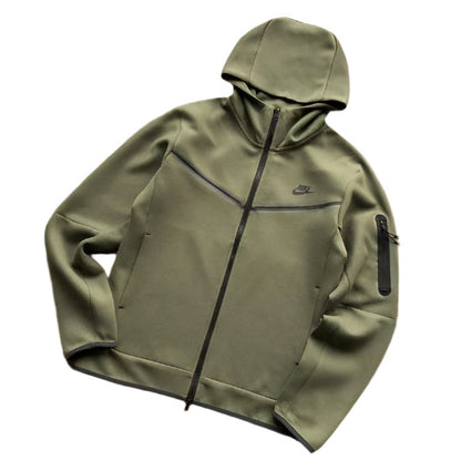 SWEAT À CAPUCHE NIKE TECH FLEECE x VERT ARME