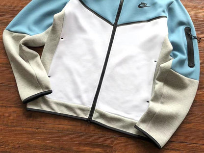 Sweat à capuche Nike Tech Fleece x Bleu clair/Gris/Blanc