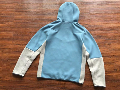 Sweat à capuche Nike Tech Fleece x Bleu clair/Gris/Blanc