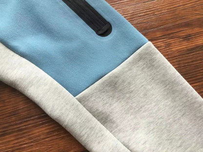 Sweat à capuche Nike Tech Fleece x Bleu clair/Gris/Blanc