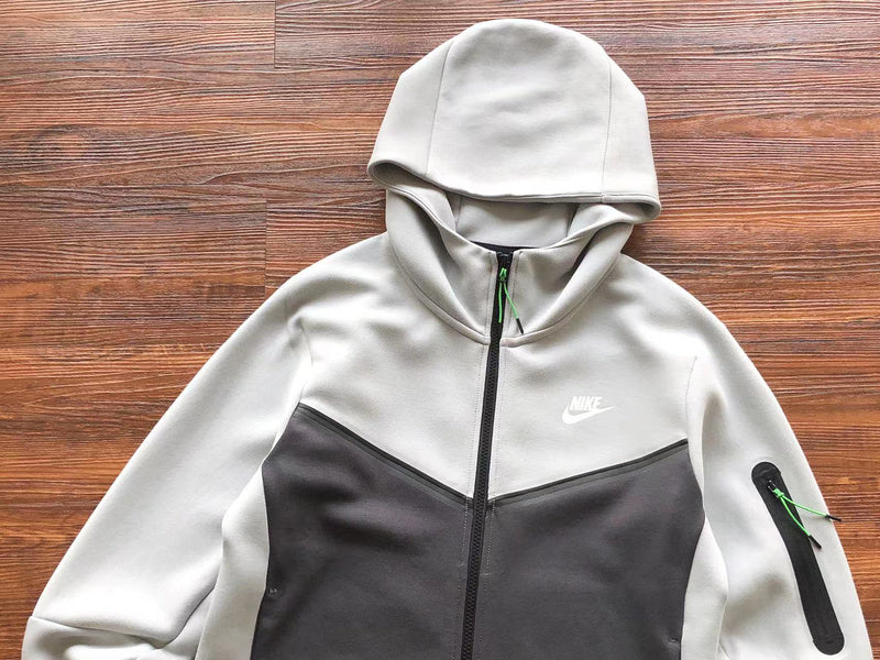 Sweat à capuche Nike Tech Fleece x Gris/Noir/Vert