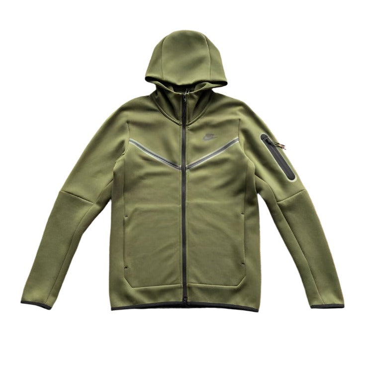 Sweat à capuche Nike Tech Fleece vert olive