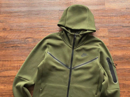 Sweat à capuche Nike Tech Fleece vert olive