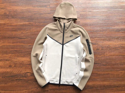 Sweat à capuche Nike Tech Fleece x Bois de santal/Blanc os clair