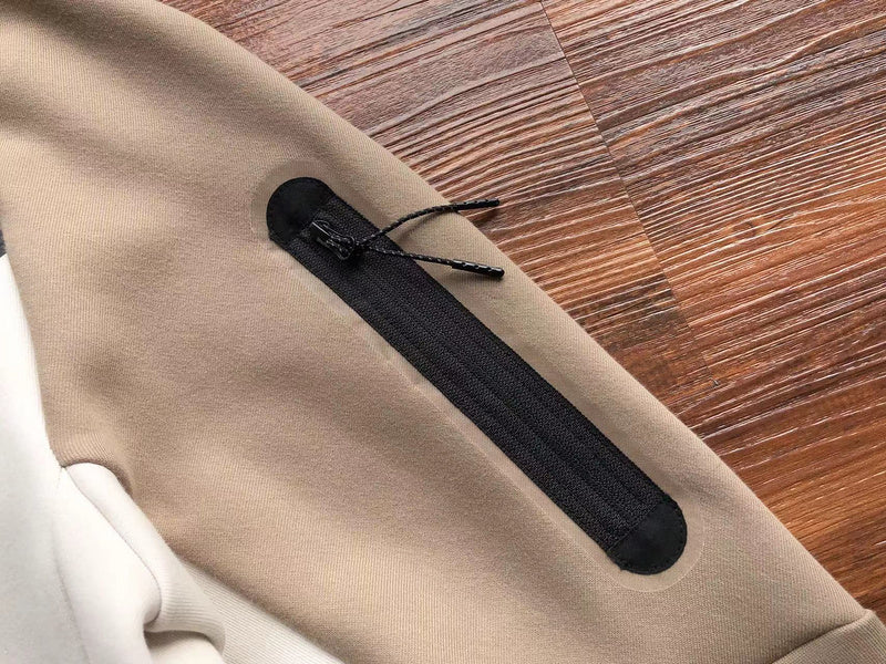 Sweat à capuche Nike Tech Fleece x Bois de santal/Blanc os clair