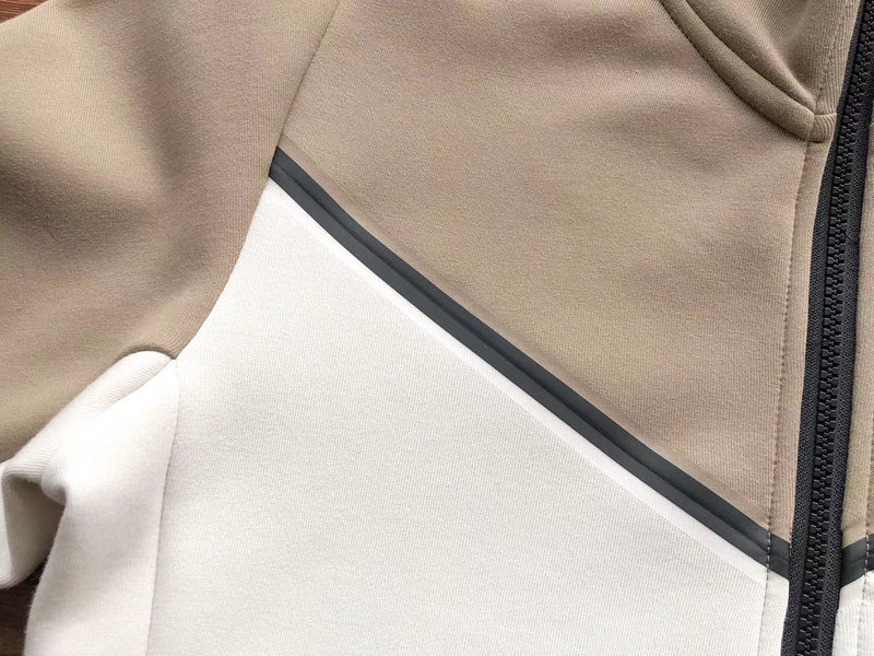 Sweat à capuche Nike Tech Fleece x Bois de santal/Blanc os clair