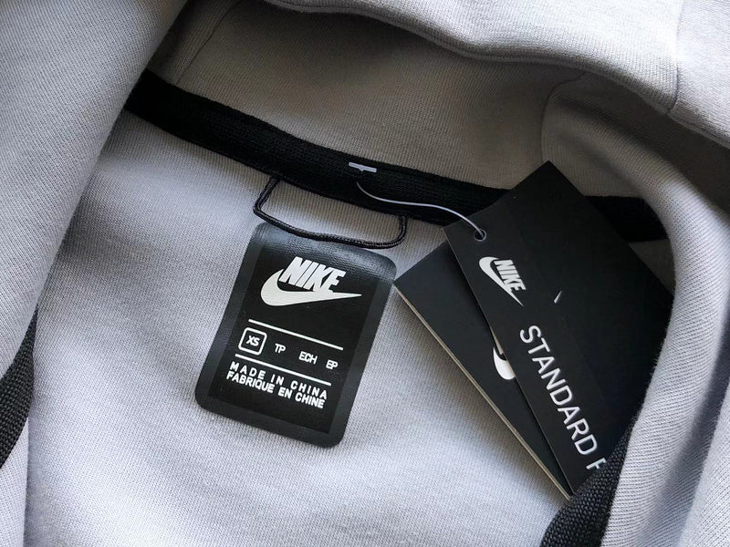 Sweat à capuche Nike Tech Fleece x Gris loup/Aigue-marine/Orange