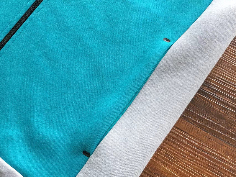 Sweat à capuche Nike Tech Fleece x Gris loup/Aigue-marine/Orange