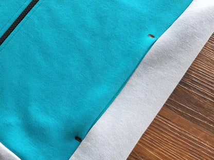 Sweat à capuche Nike Tech Fleece x Gris loup/Aigue-marine/Orange