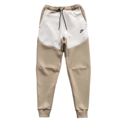 Pantalon en polaire technique Nike x Bois de santal/Blanc os clair