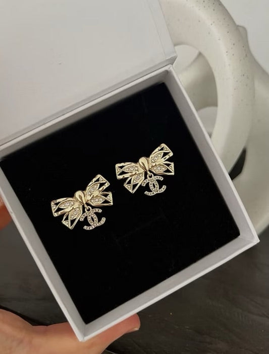 Boucles d'oreilles CC Bow
