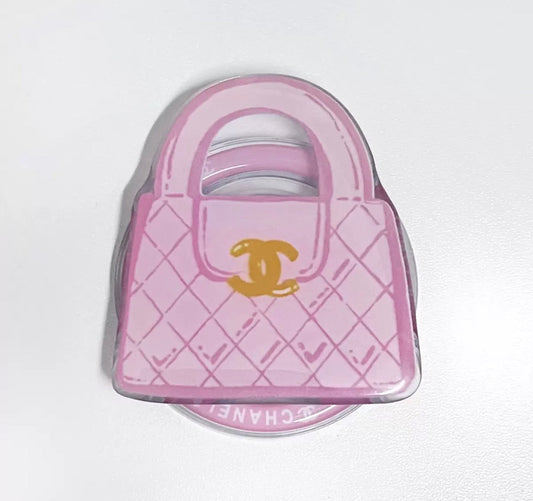 Sac magnétique PopSocket rose CC