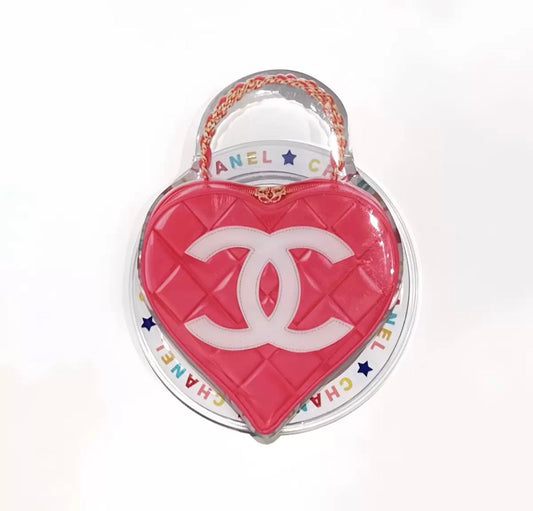 Sac magnétique CC Popsocket en forme de cœur rose