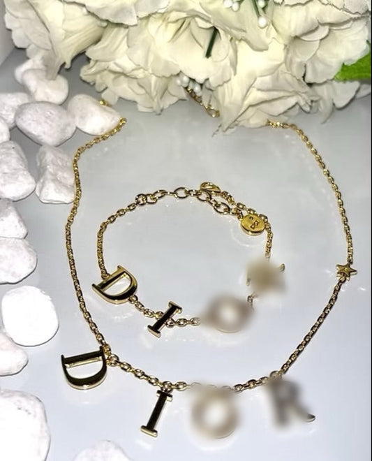 Collier Dior Letter luxe