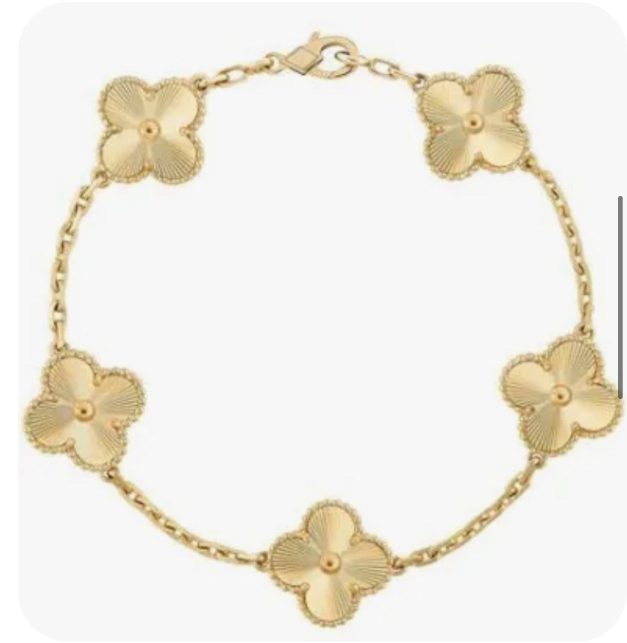 Bracelet fleur en or