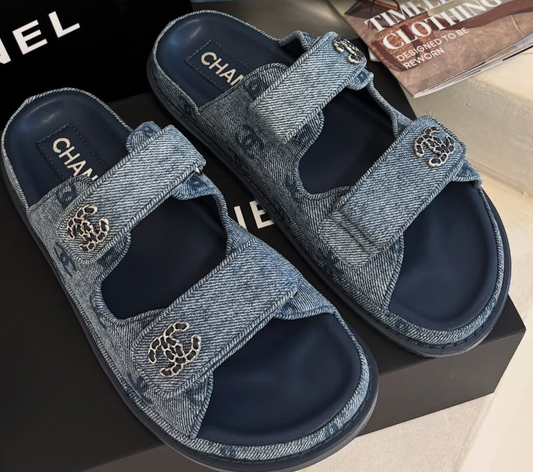 Sandales en denim CC