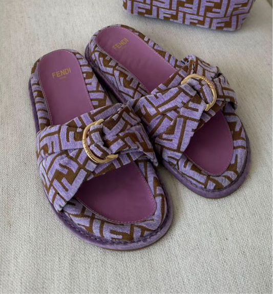 Sandales Fendi violettes