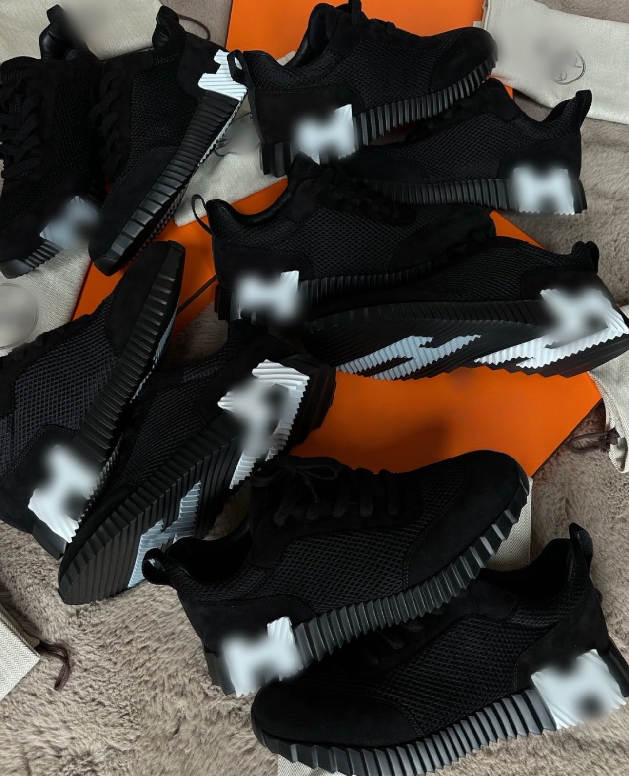 Baskets Hermes Bouncing noires