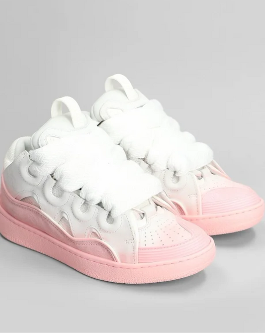 Lanvin Curb rose et blanc