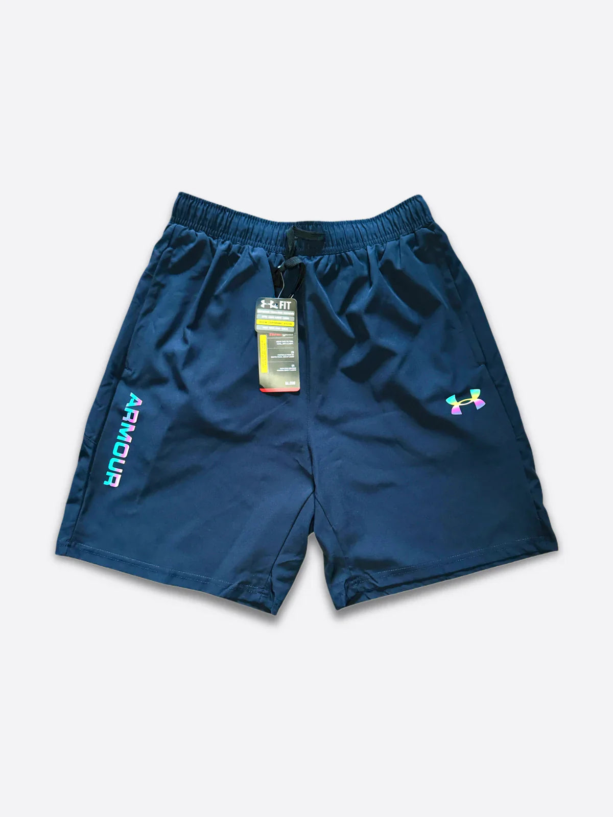 Short fluo bleu marine Under Armour