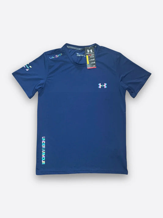 T-shirt fluorescent Under Armour bleu marine