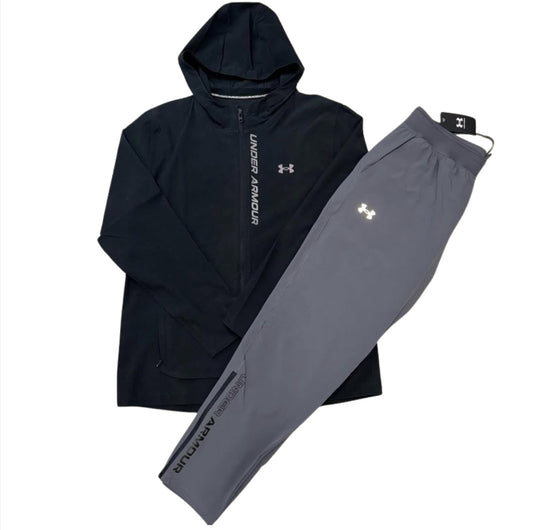 SURVÊTEMENT UNDER ARMOUR NOIR GRIS