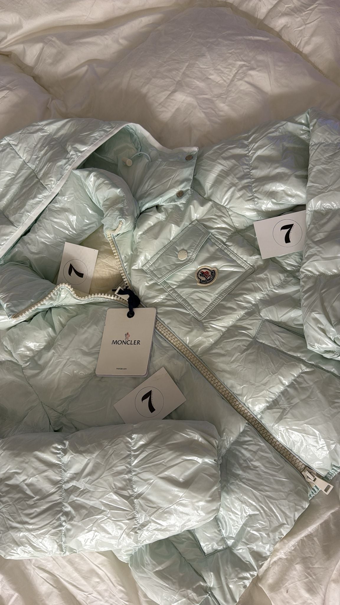 VESTE MONCLER BLEU BÉBÉ ICE