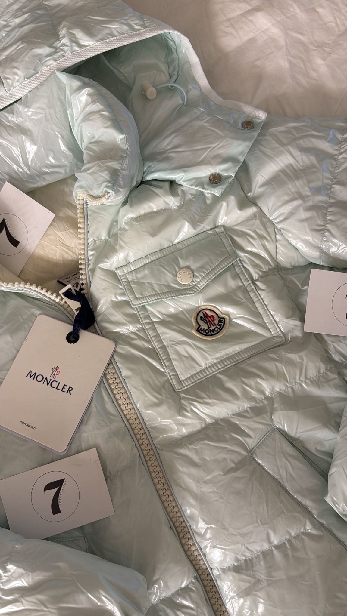 VESTE MONCLER BLEU BÉBÉ ICE