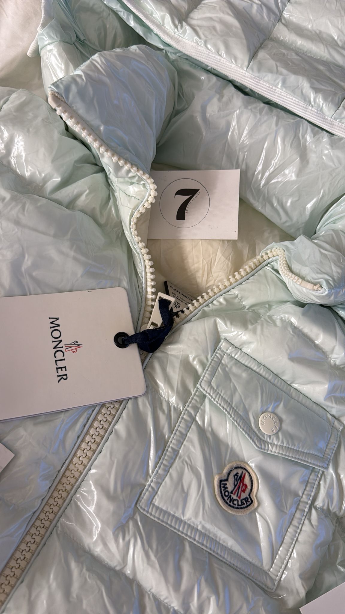 VESTE MONCLER BLEU BÉBÉ ICE