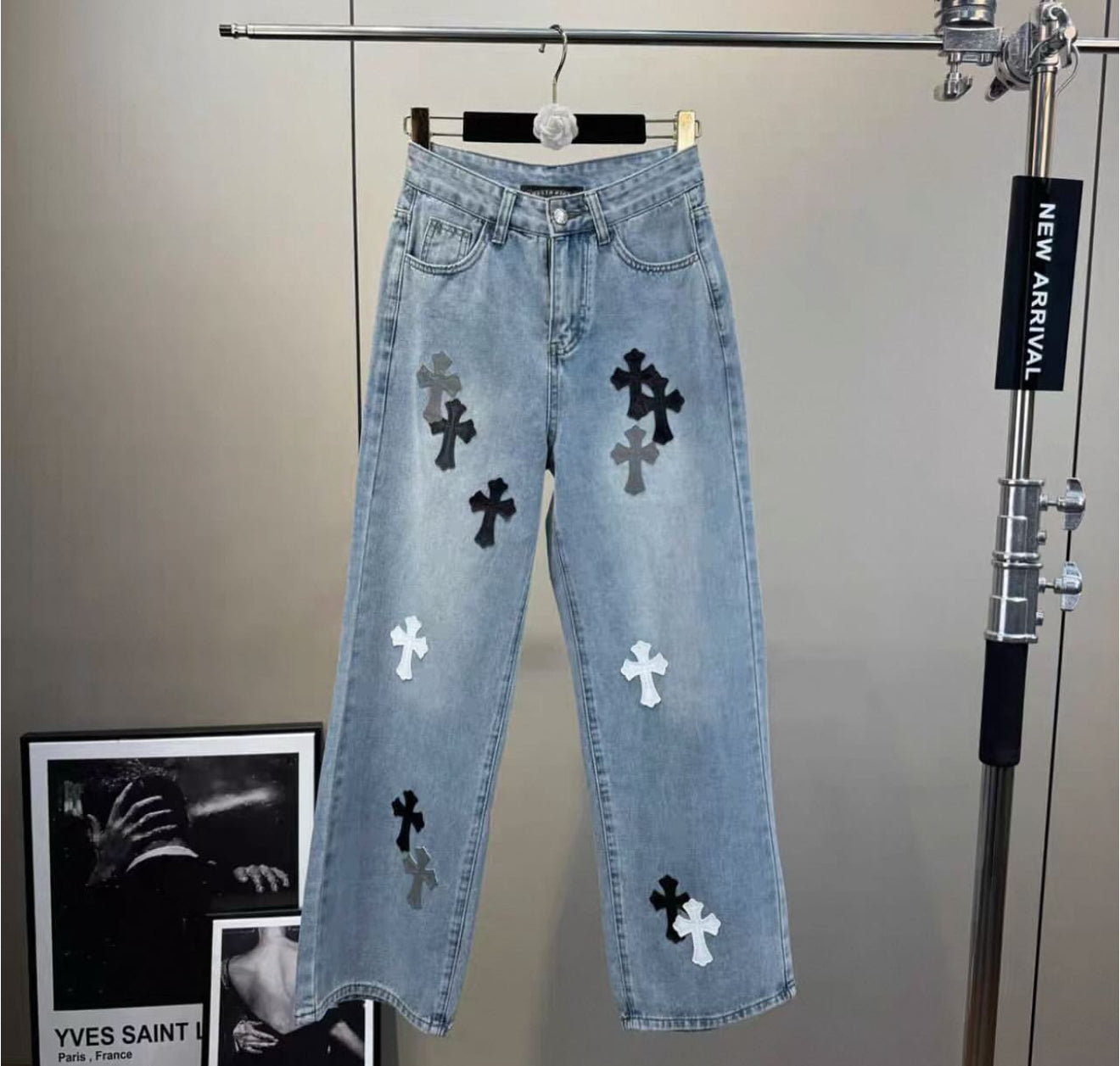jeans Chrome Hearts