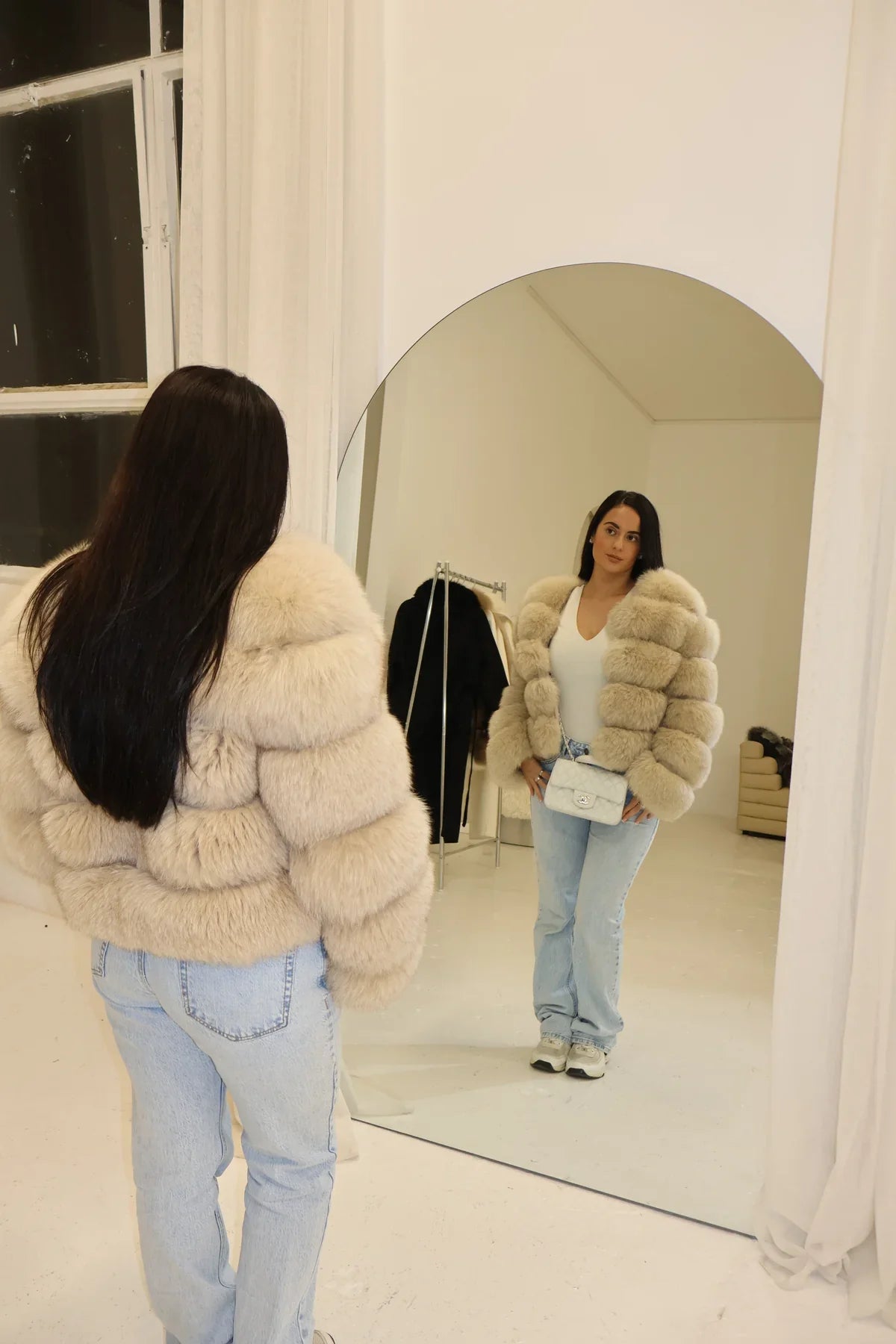 BEIGE IVOIRE COUPE À BULLES