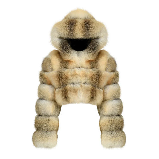 MANTEAU COURT À CAPUCHE GOLDEN ISLAND