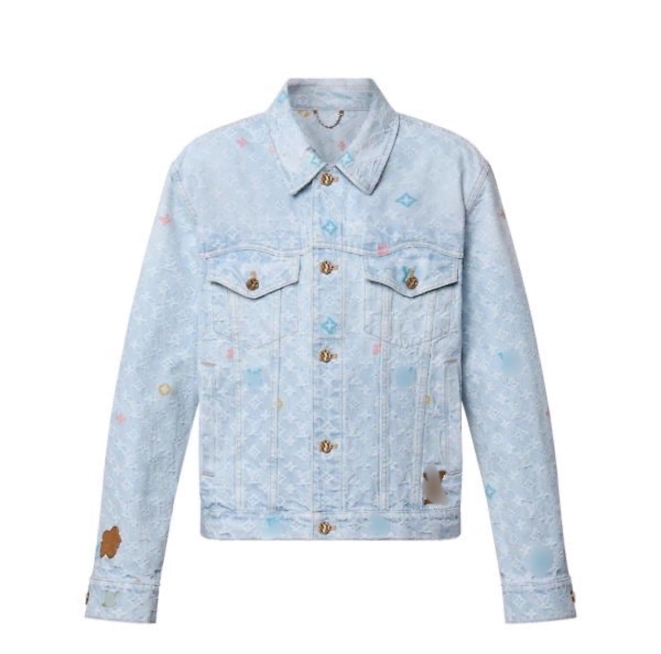 Veste en jean LV multicolore