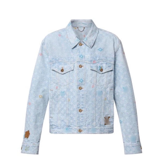 Veste en jean LV multicolore
