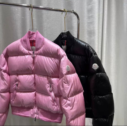 Blouson aviateur Moncler rose
