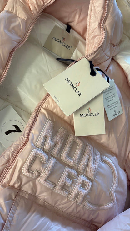 Manteau MONCLER rose pâle