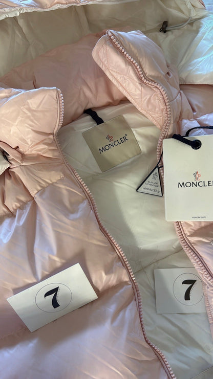 Manteau MONCLER rose pâle