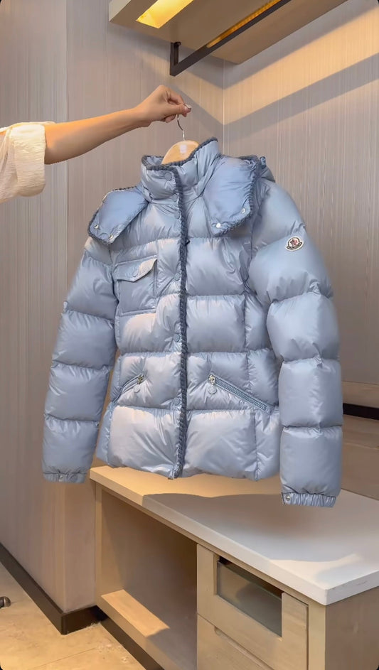 MANTEAU MONCLER BLEU CLAIR