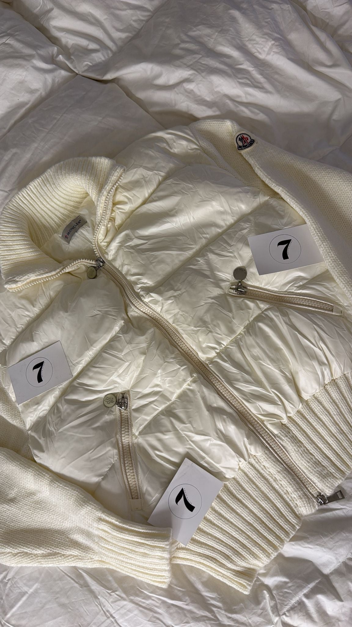 VESTE MONCLER WHITE AUTOMNE