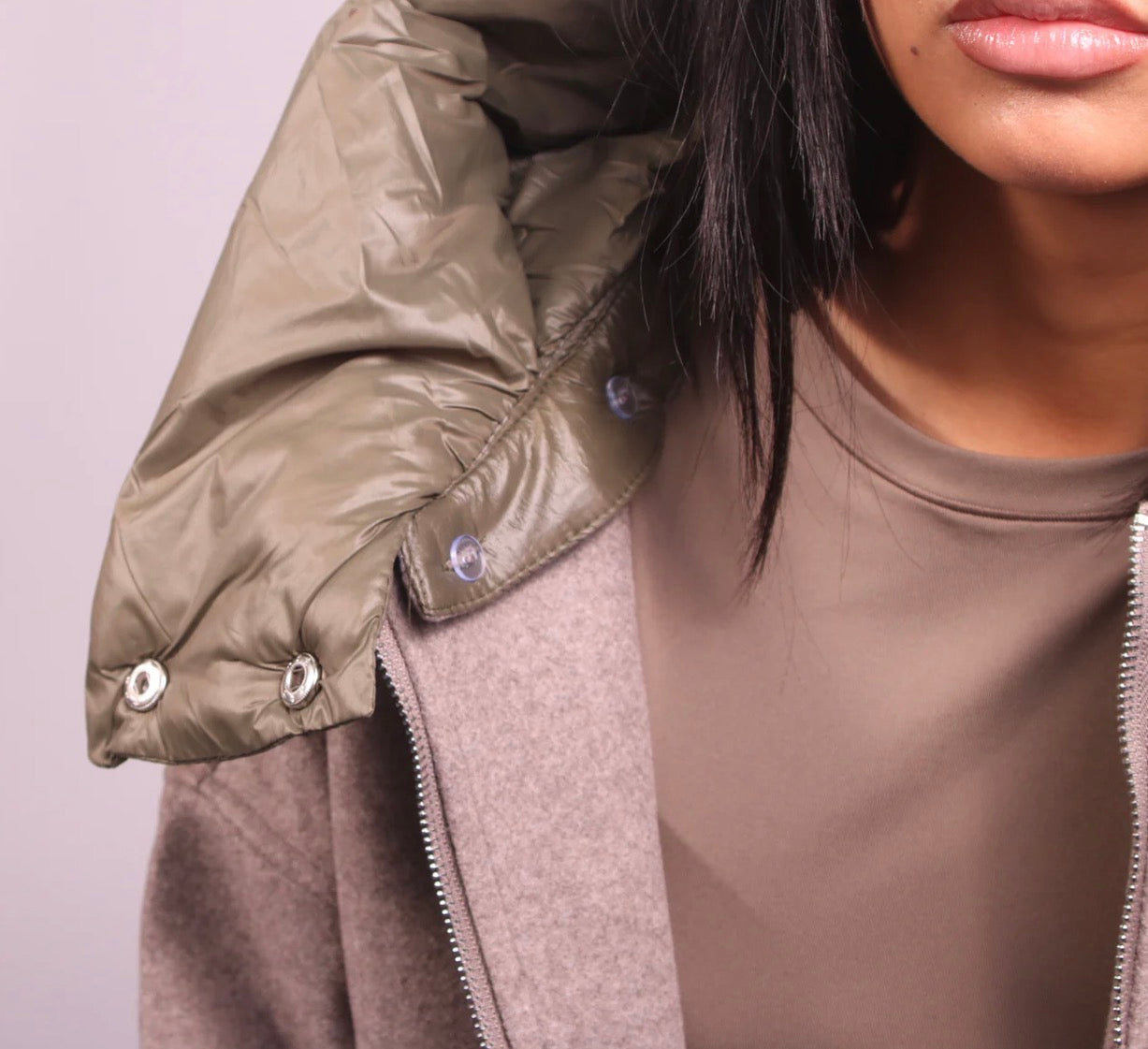 RETIRER LA VESTE TAUPE