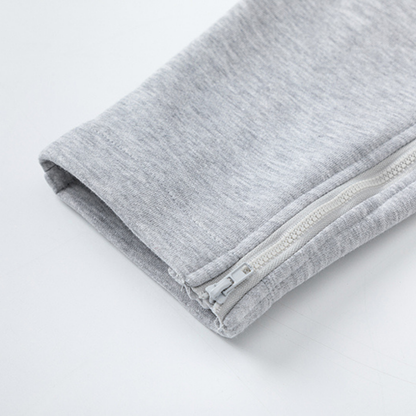 Survêtement bleu à capuche et rayures en V