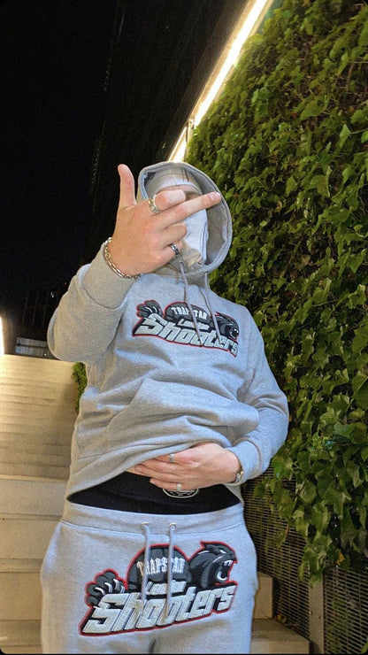 Survêtement gris et rouge London Shooters